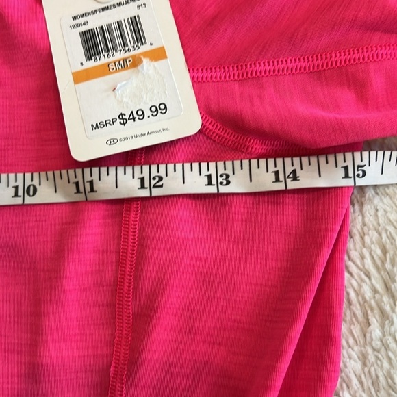 Under Armour Coldgear Womens Running Turtleneck Size Small Bright Pink - Picture 5 of 7